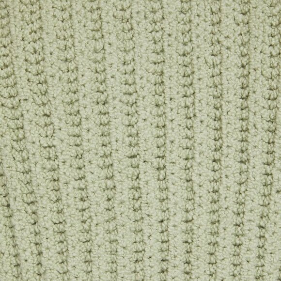 NWT VINCE Crimped Cotton Sweater Womens Size Medium, Green Crew Neck Long Sleeve - Picture 5 of 5